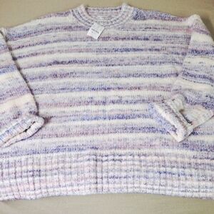 J. Crew Multicolor Striped Sweater NWT SZ XL